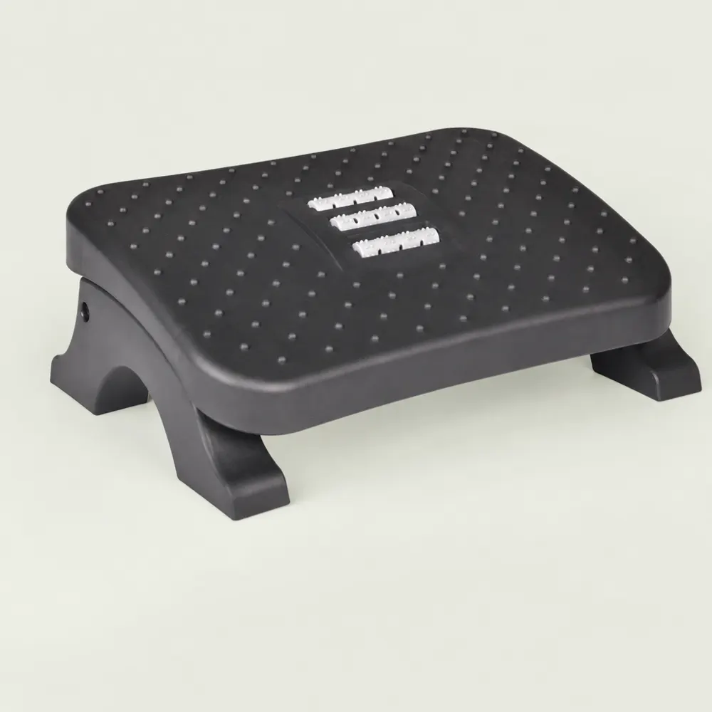 Repose-pied ergonomique Reposia réglable, plateau à picots et rouleaux de massage