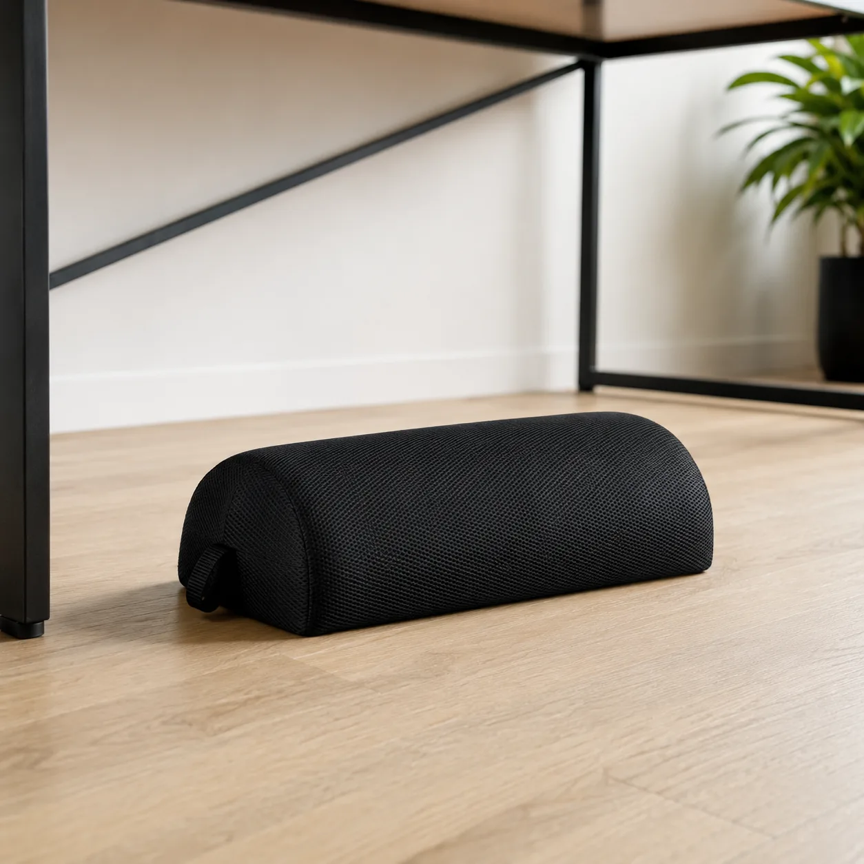 Le plateau ergonomique et le coussin posés de part et d’autre, comme un choix à faire